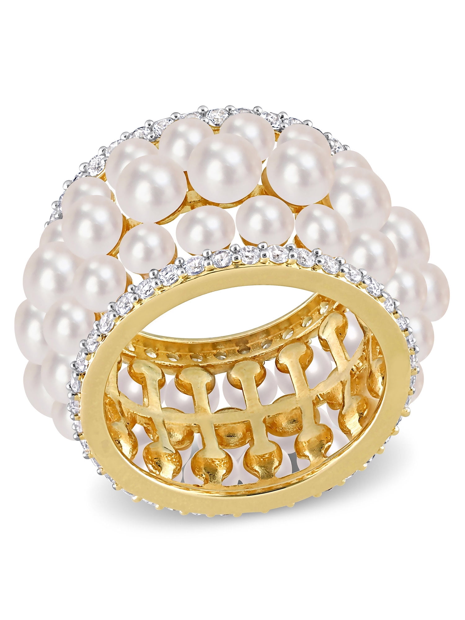 Everly Women's Cultured Pearl Sterling Silver Ring