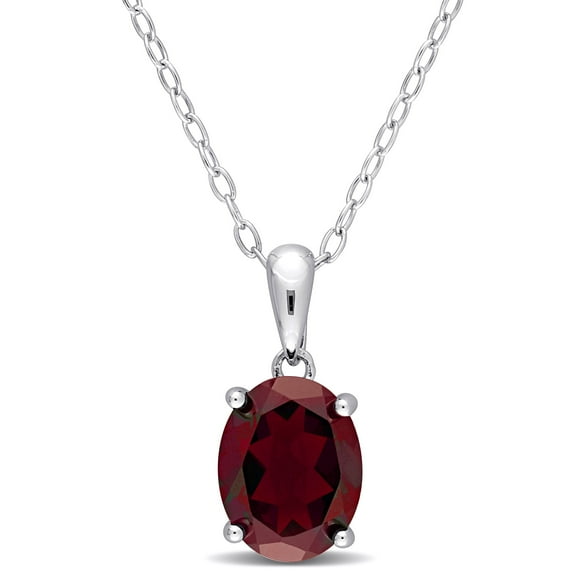 Everly Women's Garnet Sterling Silver Necklace