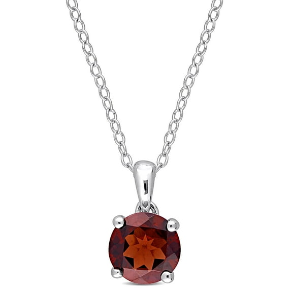 Everly Women's Garnet Sterling Silver Necklace