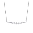 thumbnail image 1 of Everly Women's Moissanite 10k White Gold Necklace, 1 of 8