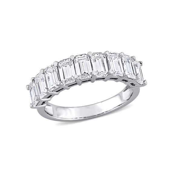 Everly Women's Moissanite 10k White Gold Ring
