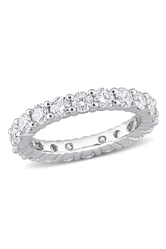 Women's Moissanite Sterling Silver Ring