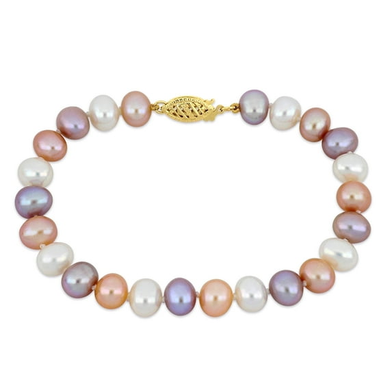 Everly Women's Cultured Pearl 14k Yellow Gold Bracelet