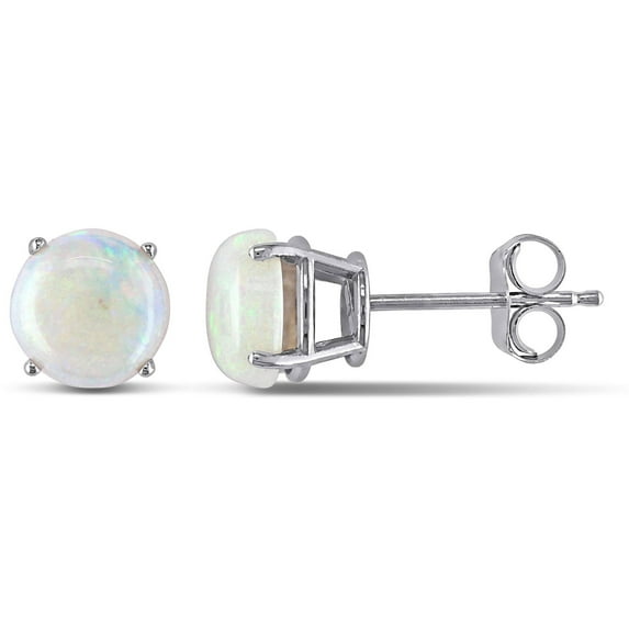 Everly Women's Opal 10k White Gold Earrings