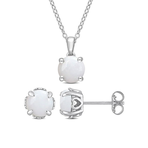 Everly Women's Opal Sterling Silver Earrings
