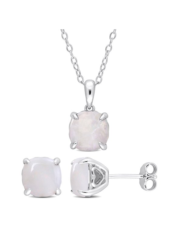 Women's Opal Sterling Silver Earrings