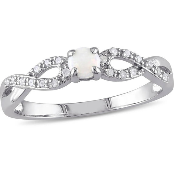 Everly Women's Opal Sterling Silver Ring