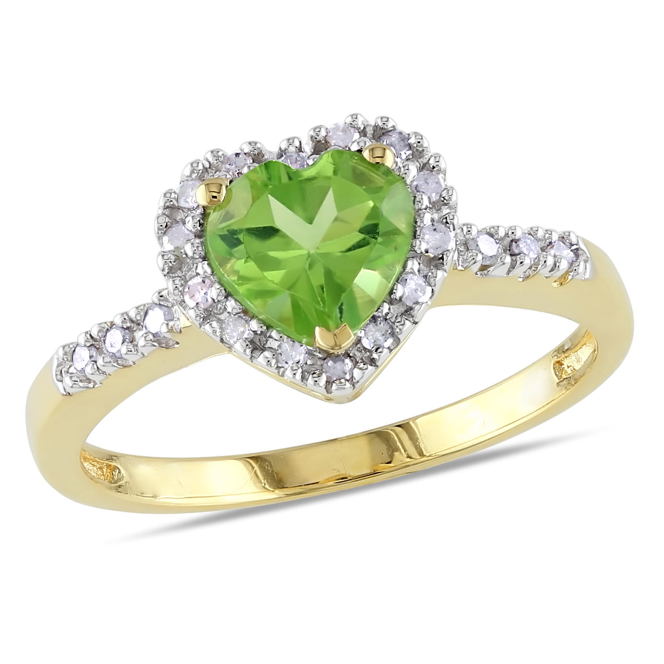 Everly Women's Peridot 10k Yellow Gold Ring
