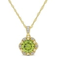 thumbnail image 1 of Everly Women's Peridot 14k Yellow Gold Necklace, 1 of 7