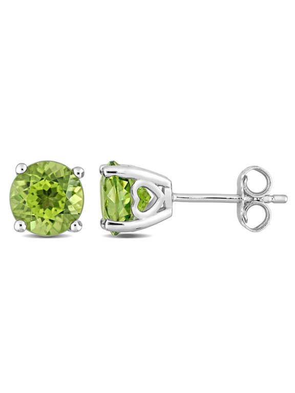 Women's Peridot Sterling Silver Earrings