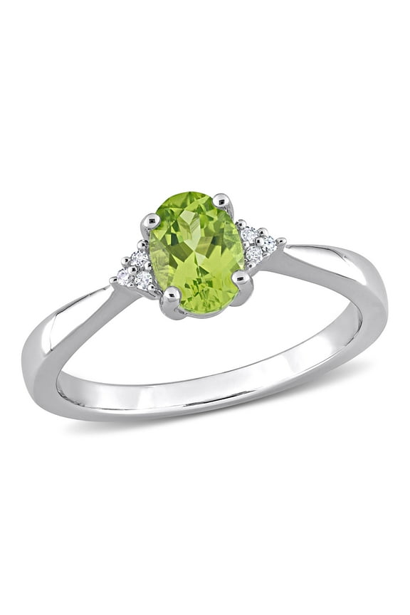 Women's Peridot Sterling Silver Ring