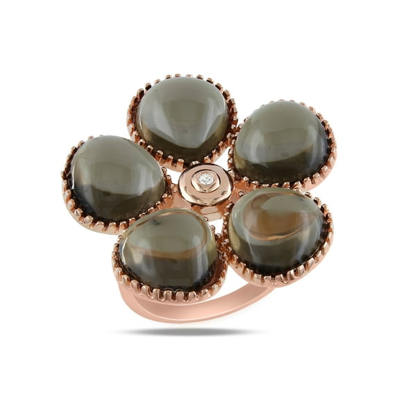 Everly Women's Quartz Sterling Silver Ring