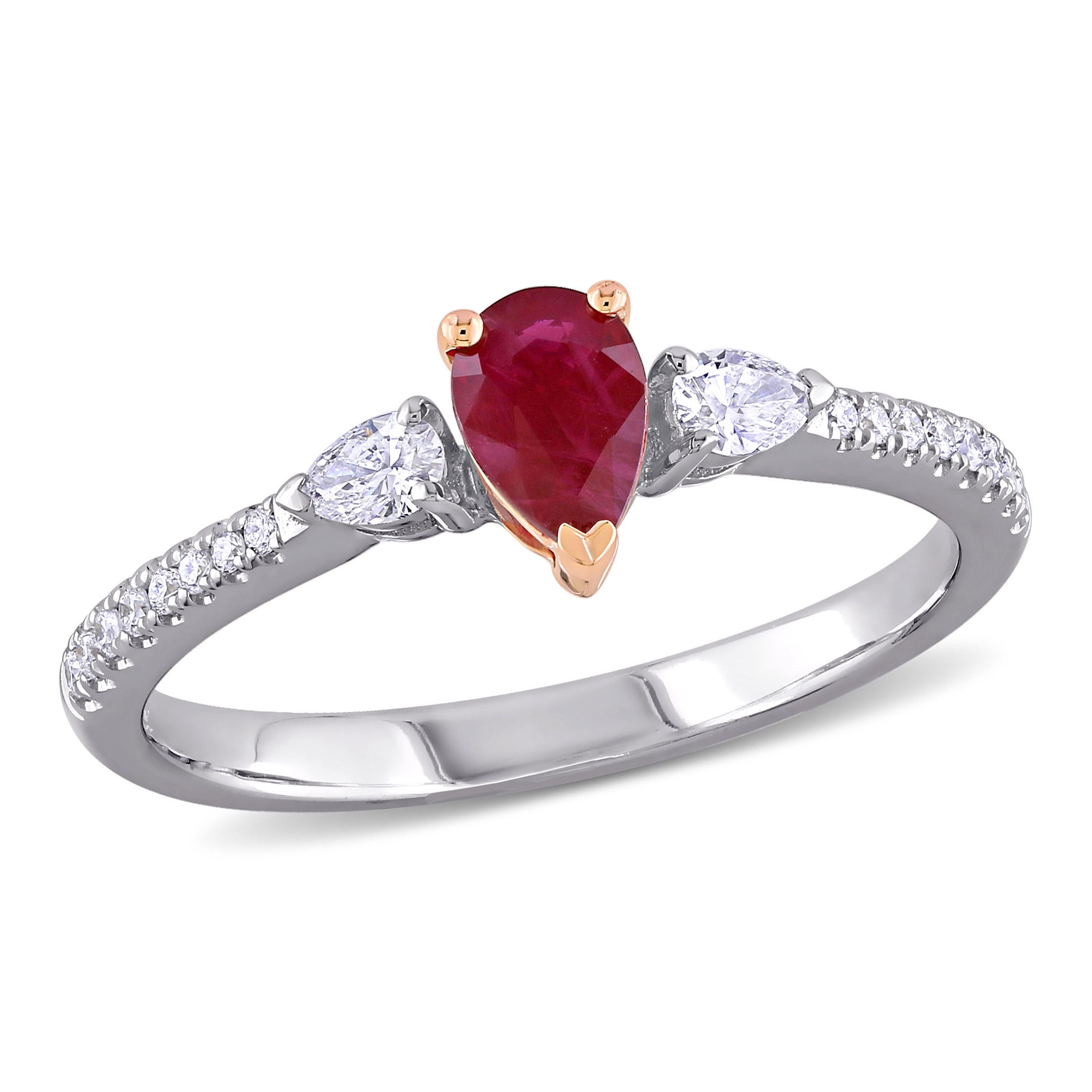 Everly Women's Ruby 14k Two-tone Gold Ring