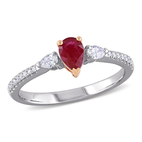 Everly Women's Ruby 14k Two-tone Gold Ring