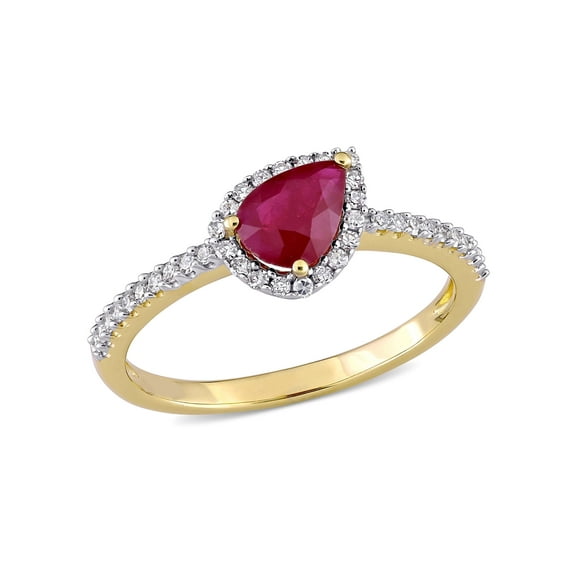Everly Women's Ruby 14k Yellow Gold Ring