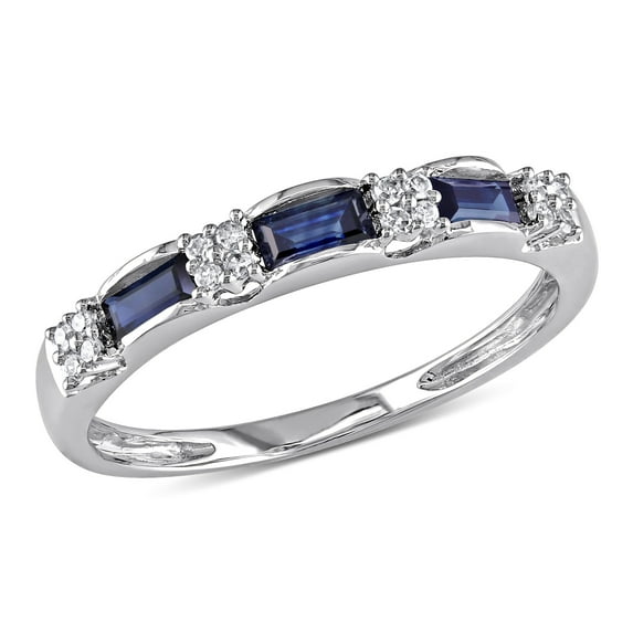 Everly Women's Sapphire 10k White Gold Ring