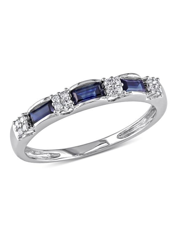 Women's Sapphire 10k White Gold Ring