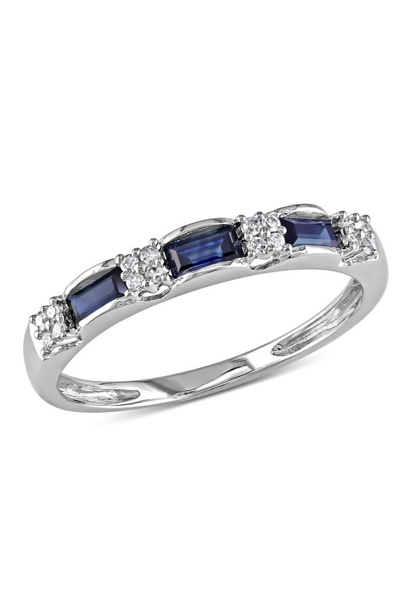 Women's Sapphire 10k White Gold Ring