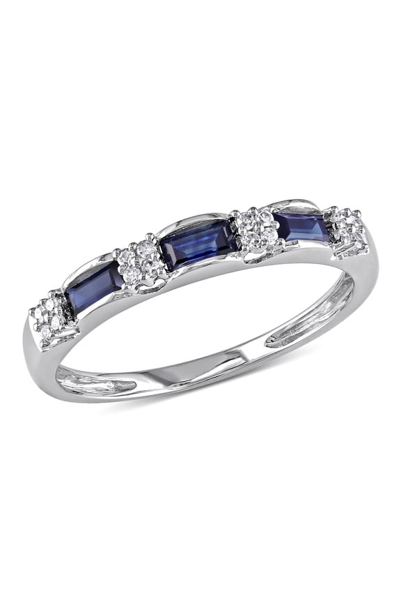 Women's Sapphire 10k White Gold Ring