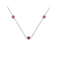 thumbnail image 1 of Everly Women's Sapphire 14k White Gold Necklace, 1 of 6