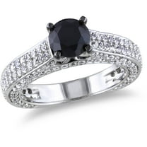 Everly Women's Spinel and Created Sapphire Sterling Silver Engagement Ring