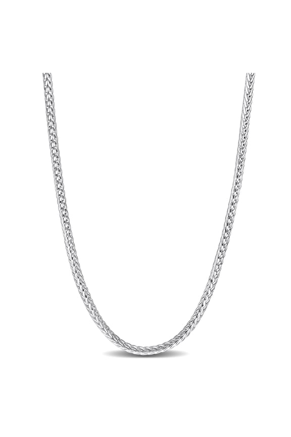 Women's 4.2mm Yellow Gold Flash Plated Sterling Silver Foxtail Chain Necklace