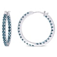 thumbnail image 1 of Everly Women's Topaz 10k White Gold Earrings, 1 of 2