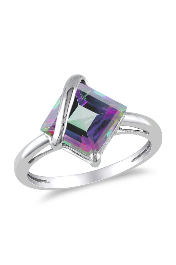 Women's Topaz 10k White Gold Ring