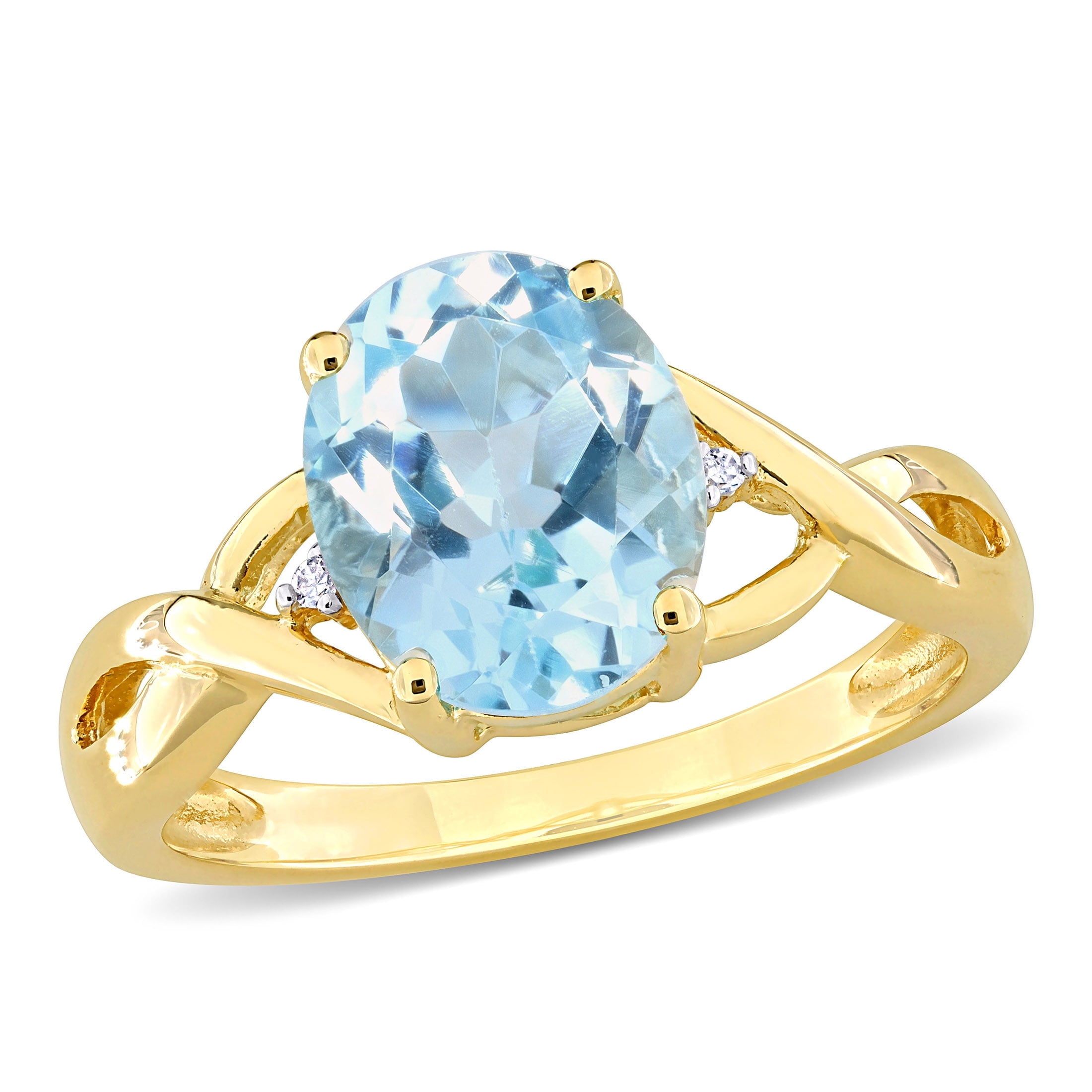 Everly Women's Topaz 10k Yellow Gold Ring