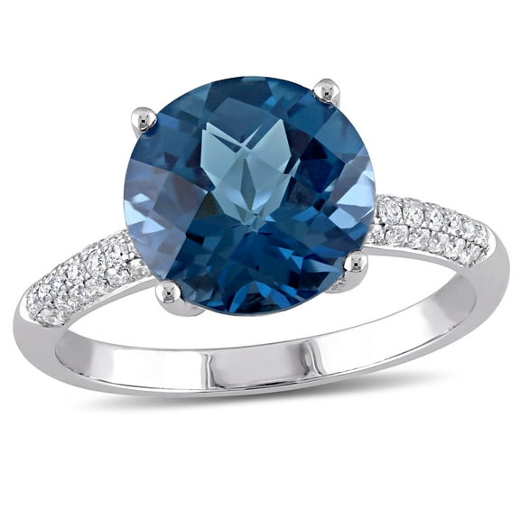 Everly Women's Topaz 14k White Gold Ring