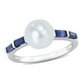thumbnail image 1 of Everly Women's Sapphire 10k White Gold Ring, 1 of 7