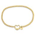thumbnail image 1 of Everly Women's Yellow Gold Plated Anklet, 1 of 7