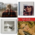 thumbnail image 1 of Evermore (Edited) & Midnights (X) (Moonstone Blue CD) & Tortured Poets Department (X) (Manuscript- Bonus Track) & Holiday Collection, 1 of 5