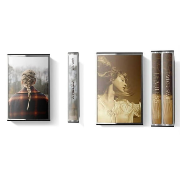 Evermore (X) (Grey Shell Cassette) & Fearless (Taylor's Version) (Double Cassette)