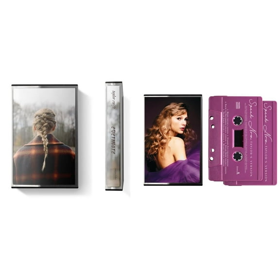 Evermore (X) (Grey Shell Cassette) & Speak Now (Taylor's Version) (Orchid Marbled Cassette/2-Cassette)
