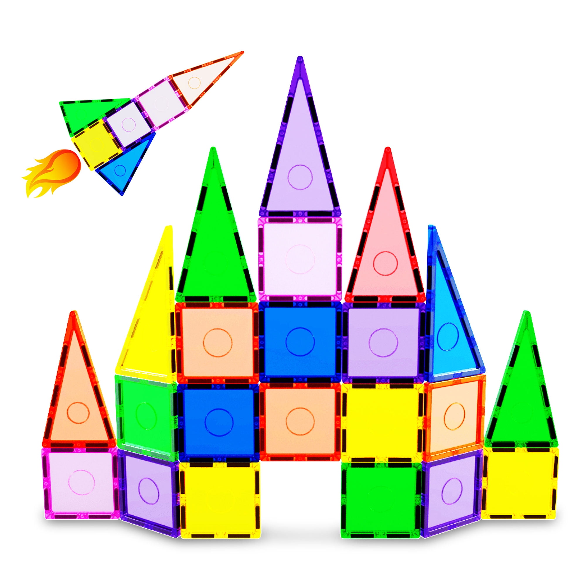Everplay 30 Piece Building Block Tiles, Toy, for Kids Ages 3+, Learning, Multicolor