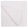 thumbnail image 1 of Everplush Diamond Jacquard Washcloth 6 Piece 6 Pack in White, 1 of 2