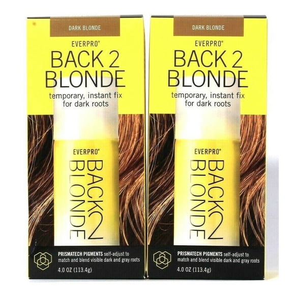 Everpro Back 2 Blonde, Dark Blonde Root Coverage 4 Oz - 2 Pack
