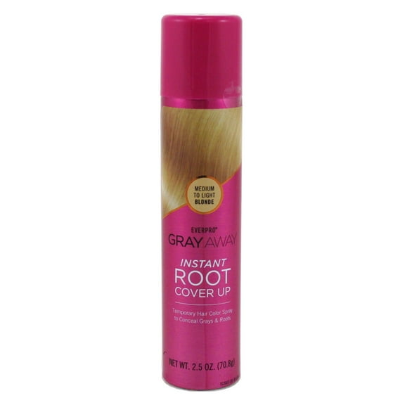 Everpro Gray Away Instant Root Cover Up Med/Lt Blonde 2.5oz (Pack of 3)