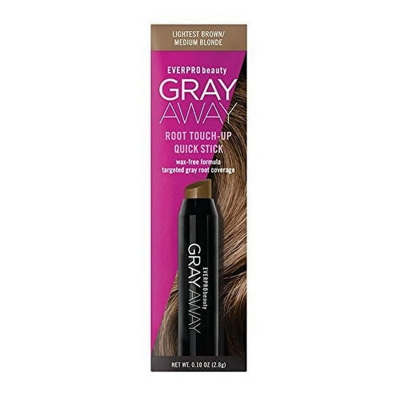 Everpro Gray Away Root Touch Up Quick Stick, Lightest Brown, 0.10 Oz