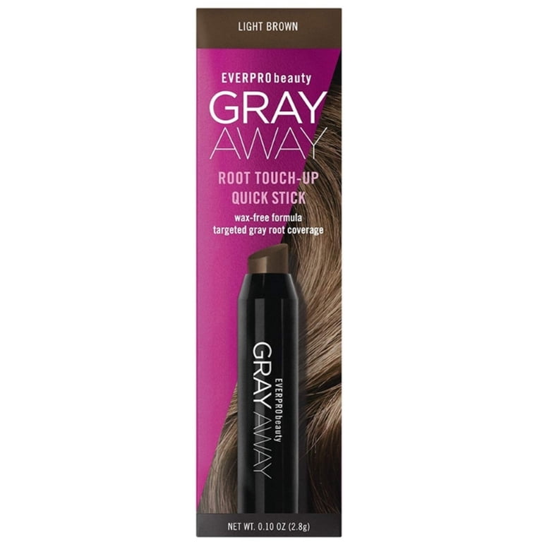 Everpro Grey Away Root Touchup Quick Stick Light Brown 0.10 oz