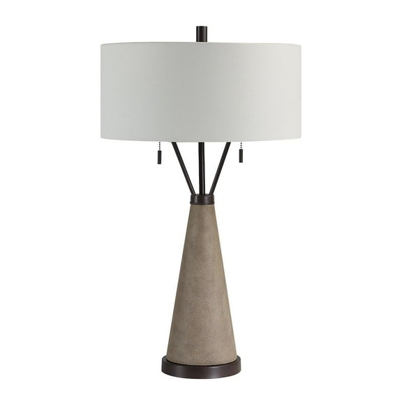 Everren Lourdes 29.25" Height Table Lamp, Brown