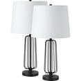 thumbnail image 1 of Everren Shadia 24.75" Length Table Lamp- Set of two, Matte Black, 1 of 4
