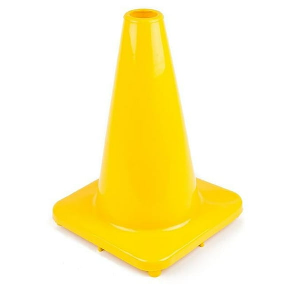 Everrich EVB-0016-3 12 in. Height Plastic Cones - Yellow