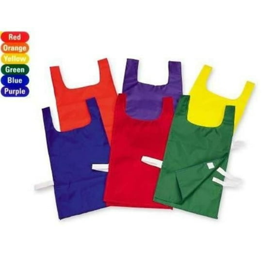 Everrich EVC-0081 21 x 11 Inch Pinnies with Cloth Tie Closure - Set of 6