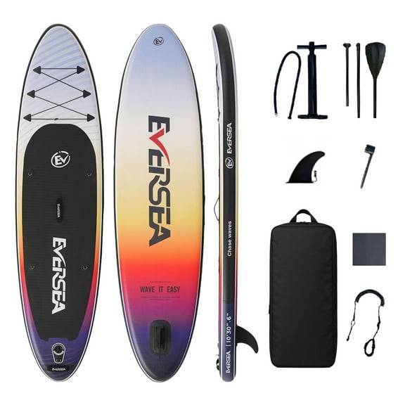 MSEASFREE Inflatable Stand up Paddle Board 10 ft All-Purpose Inflatable Paddleboard with Full SUP Accessories