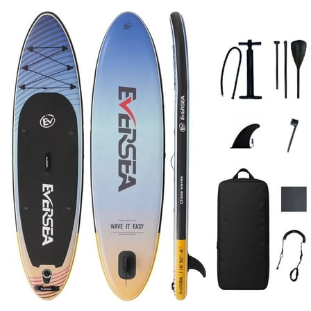 MSEASFREE Inflatable Stand up Paddle Board, 10ft Paddle Boards with Premium SUP Accessories