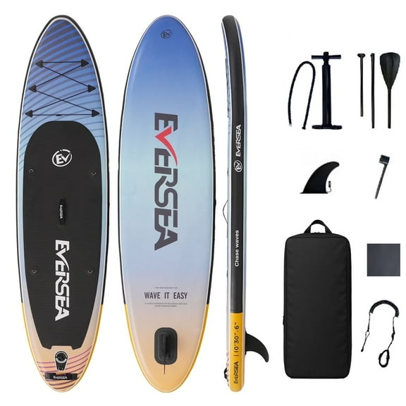 MSEASFREE Inflatable Stand up Paddle Board, 10ft Paddle Boards with Premium SUP Accessories