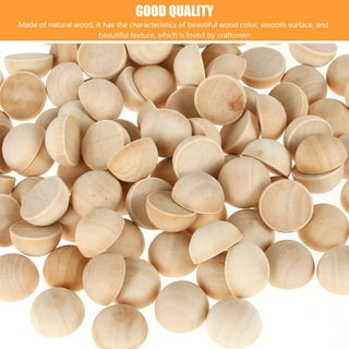 10pcs Natural Hardwood Balls 3cm Dia.- Unfinished Natural Wooden Balls for  Crafts, Architectural , DIY Projects, Toys