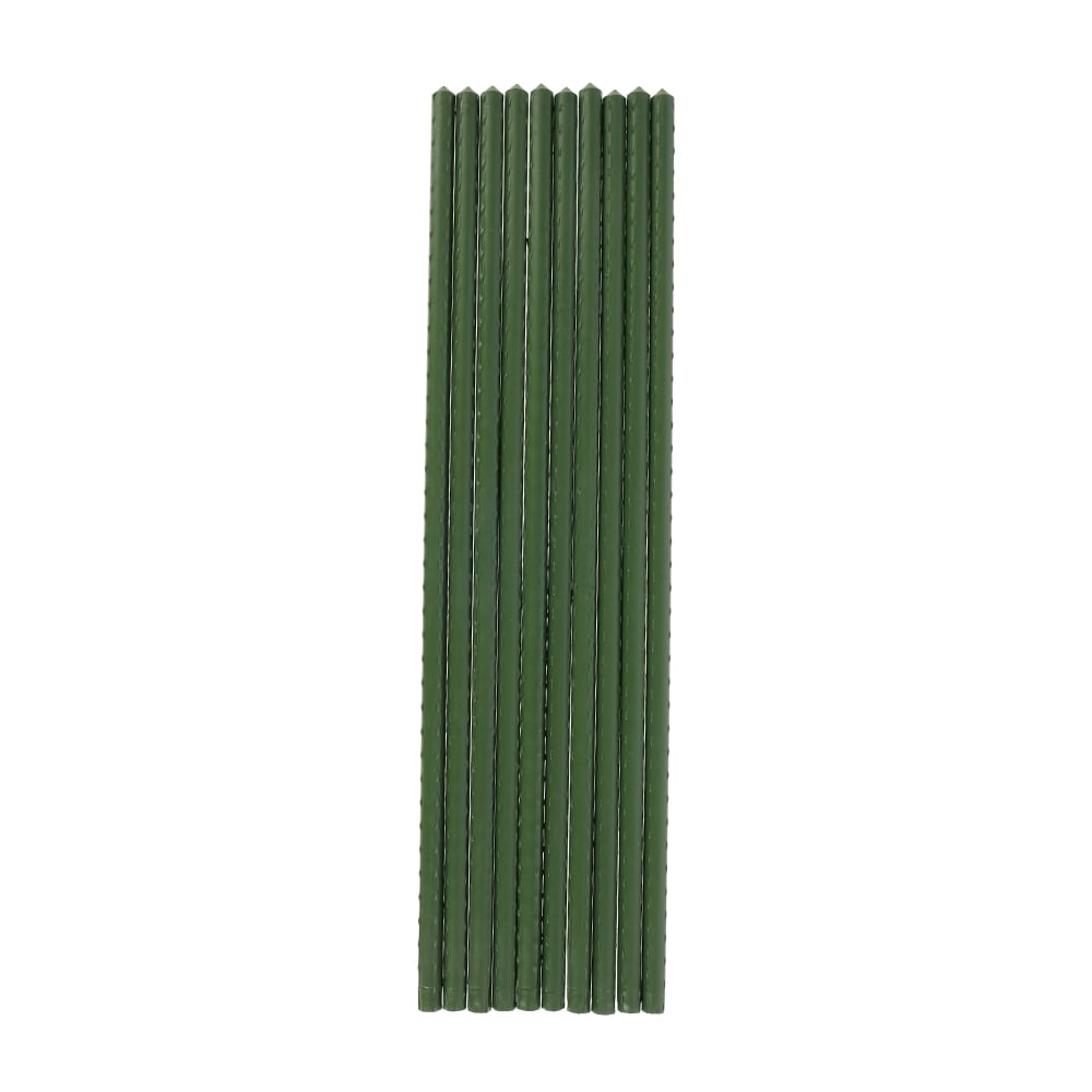 Everso 10Pcs Sturdy Garden Stakes Plastic Coated Plant Stakes for Climbing Plants Support